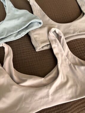 Alphalete Sports Bra Set - Rose, Smoke, Tan